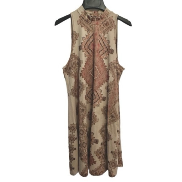 Altar’d State Patterned High Neck Sleeveless Dress M - Picture 2 of 7